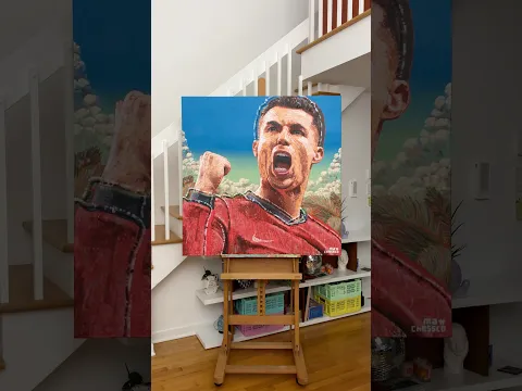 Painting Ronaldo in Pop Art 🎨⚽️ (Behind the scenes)