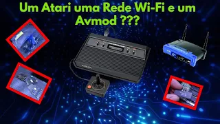Um Atari uma Rede Wi-Fi e um Avmod
