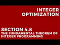Integer Optimization - The Fundamental Theorem of Integer Programming
