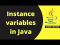 Instance variables in Java Types of variables - Part 2 Code Decode