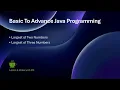 Basic to Advance Java Programming
