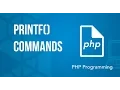 printf commands PHP Tutorial