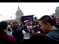 Jon Miller Players Introduction 2014 Giants World Series Parade Civic Center Plaza