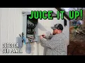 Outdoor Sub Panel Install Trenching Connections - Storage Shed Conversion
