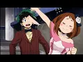 uraraka blushing moment party outfits my hero academia
