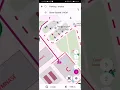 Interactive map demo of a university campus in a mobile app