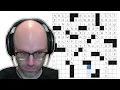 An old man does crosswords Crosswords