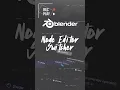 Quick tip Node editor switcher
