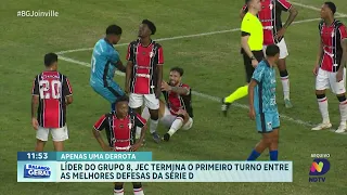 JEC lidera grupo e fecha o turno com uma das melhores defesas