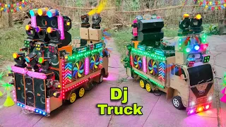 mini dj truck loading at new home by cardboard making dj truck and light dj toy eicher dj big dj sr
