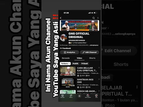 HATI-HATI BANYAK NAMA AKUN PALSU MENCURI VIDEO SAYA #gusnursyamsun #padepokancakralodayanusantara
