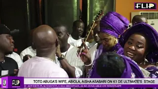 toto abugas wife abiola aisha asabari on k1 de ultimates stage