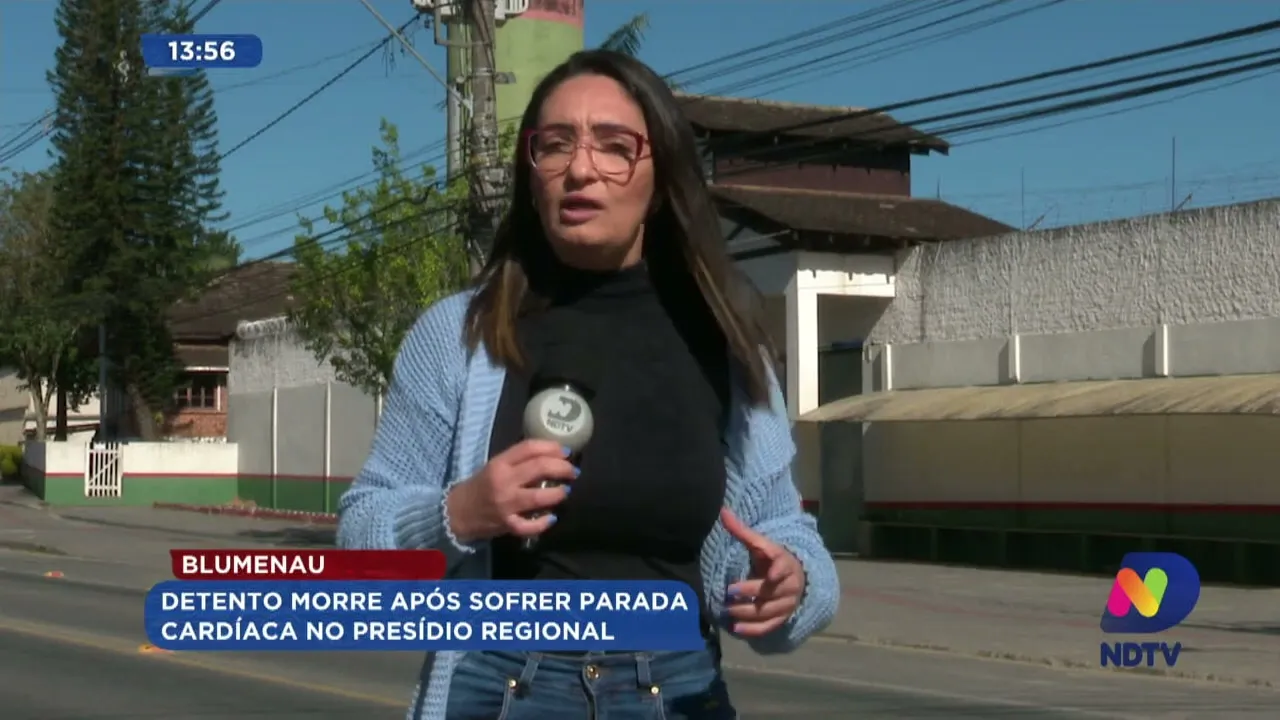 Blumenau: detento morre após sofrer parada cardíaca no Presídio Regional