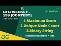 LIVE GFG Weekly 199 Coding Contest Live Rated Contest GFG