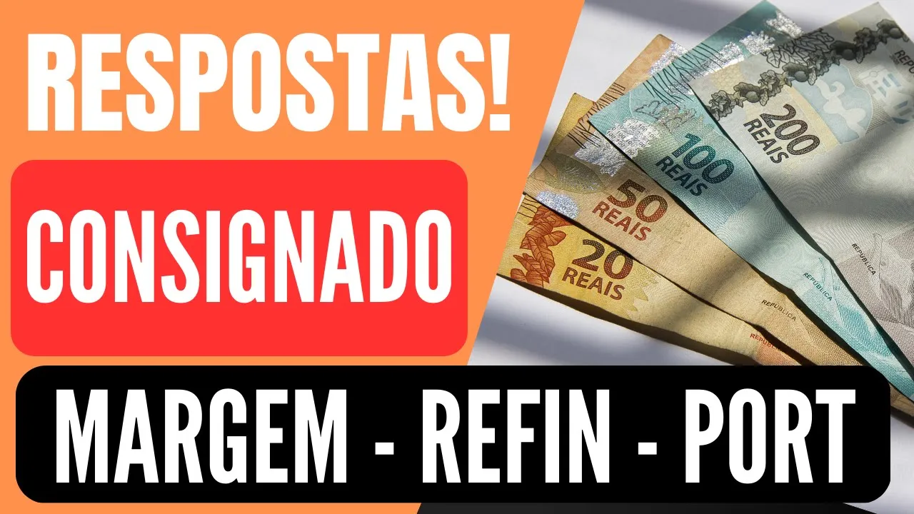 ???? MARGEM - REFIN - PORT - CONSIGNADO INSS - RESPOSTAS - ANIELI EXPLICA