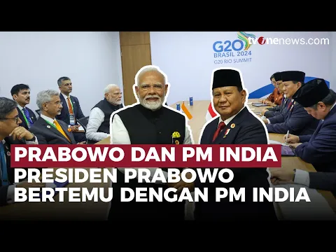 Bertemu PM India, Presiden Prabowo Bahas Soal Kerja Sama Impor Beras