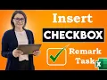 How to Use Excel Checkboxes Interactive Checklists Reports