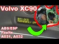 Volvo XC90 Anti-skid ESP warning Fault finding and repair