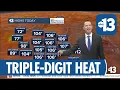 Hot and Breezy in Las Vegas Today Winds Intensify Tomorrow