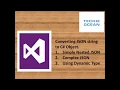 How to Convert JSON string to C Object