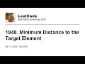 Daily Leetcode Apr 13 2026 - 1848 Minimum Distance to the Target Element