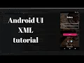 Android UI XML tutorial - Login UI with simple views