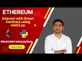 Blockchain using python Smart Contract Interaction Blockchain English DappBlocks