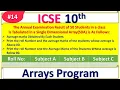 Java Array Program Find Average Marks Print Roll Num Marks Above 80 Below 80 ICSE 10th