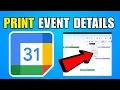 How To Print Google Calendar With Event Details 2026 Complete Guide