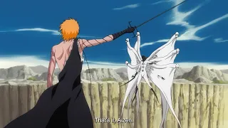 ichigo dangai form vs aizen hogyoku form english sub