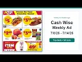 Cash Wise Weekly Ad 26 - 26 Top 10 Deals