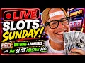 LIVE SLOTS SUNDAY Big Wins Bonuses with The Slot Master 316