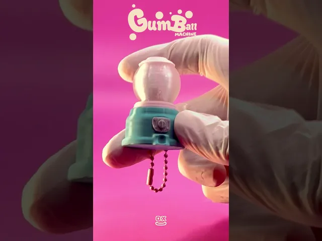 Pocket Gumball Machine Clicker - Retro Decoration Keychain video thumbnail
