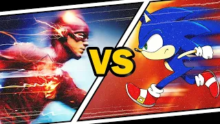 flash vs sonic the ultimate speed showdown