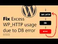 Fix excess WP - HTTP requests caused by DB error in WordPress