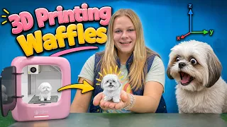 Assistant Demonstrates Math and Makes Waffles with Magic Jimmy 3D Printer