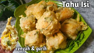 Download Tahu isi renyah dan gurih | adonan tepung takaran sendok | gorengan MP3