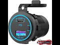 Unboxing Install 65W PD 12V USB Outlet Qidoe USB C Charger Socket USB Outlet Quick Charge3 0 18W