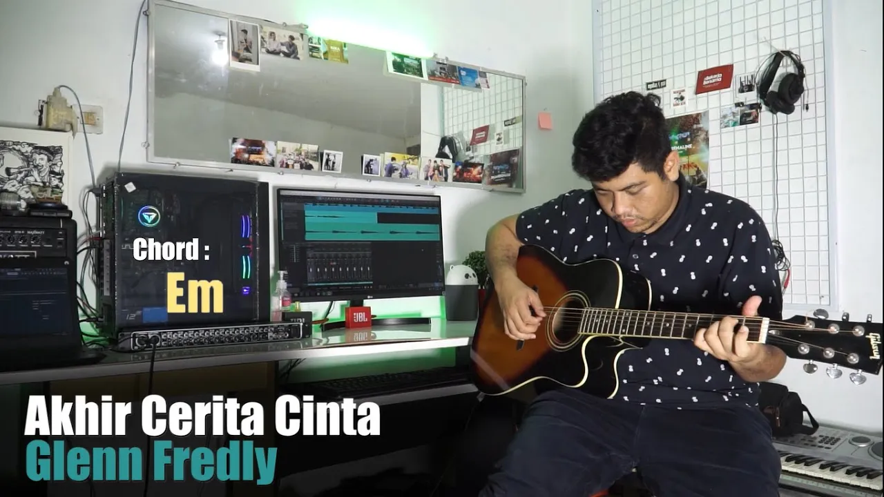 Akhir Cerita Cinta Karaoke Akustik Female Key - Glenn Fredly I Jhacoustic