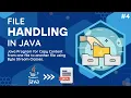 Java Program for Copy Data from one file to another file using Byte Stream Classes File Handling