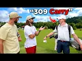 CALLING OUT Golfers on the Driving Range