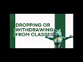 How to Drop or Wit raw From a Class