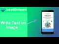 How to set the Text on ImageView in Android step by step YouTube