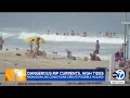Dangerous rip currents chance of lightning at LA County beaches prompt hazards alert