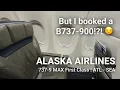 Alaska Airlines 737-9 MAX First Class ATL-SEA - But I booked a 737-900