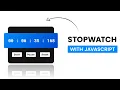 Create A Stopwatch Using Javascript Step By Step Javascript Project