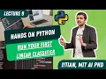 ML Teach by Doing Lecture 9 Running the Random Linear Classifier Algorithm in Python