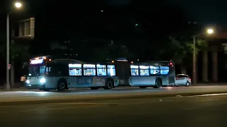 MTA NYCT Bus Late Night Q11 Q29 Q53 Buses at Woodhaven Blvd Hoffman Drive
