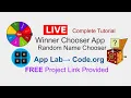 Winner Chooser App Part 2 Random Name Chooser App Lab Code org