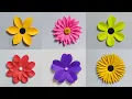 6 Easy Paper Flowers Paper Flower Making DIY Flower Craft